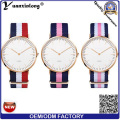 Yxl-152 promocional más nuevo reloj de pulsera deporte Casual Lady reloj correa de nylon Nato Custom OEM relojes